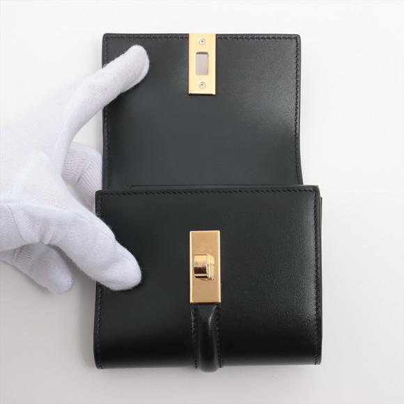 Celine Saise Trifold Wallet Leather Black - Picture 3 of 9